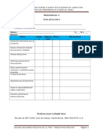 Lista de Cotejo para Las Competencias Matemáticas en El Salón de Clases