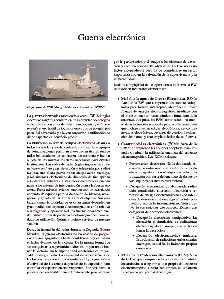Guerra Electrónica Guerra electrónica Tecnología militar
