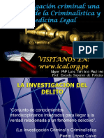 La Investigación Criminal Del Delito (Perú) - Opt
