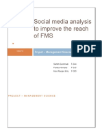 Increase FMS reach through social media analysis