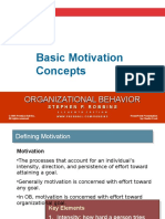 Basic Motivation Concepts: Organizational Behavior