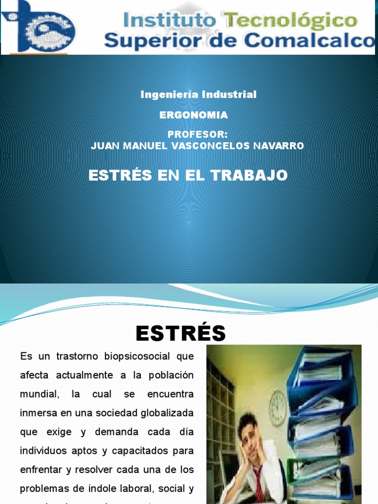 Estrés Laboral y su Manejo Efectivo | PDF | Estrés (biología) | Psiquiatría