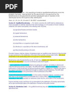 Section 22. Qualified Beneficiaries. - The Lands Covered by The CARP Shall Be Distributed As