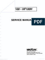 Minxray HF-100 X-Ray - Service Manual PDF