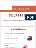 Developing Speaking Skills