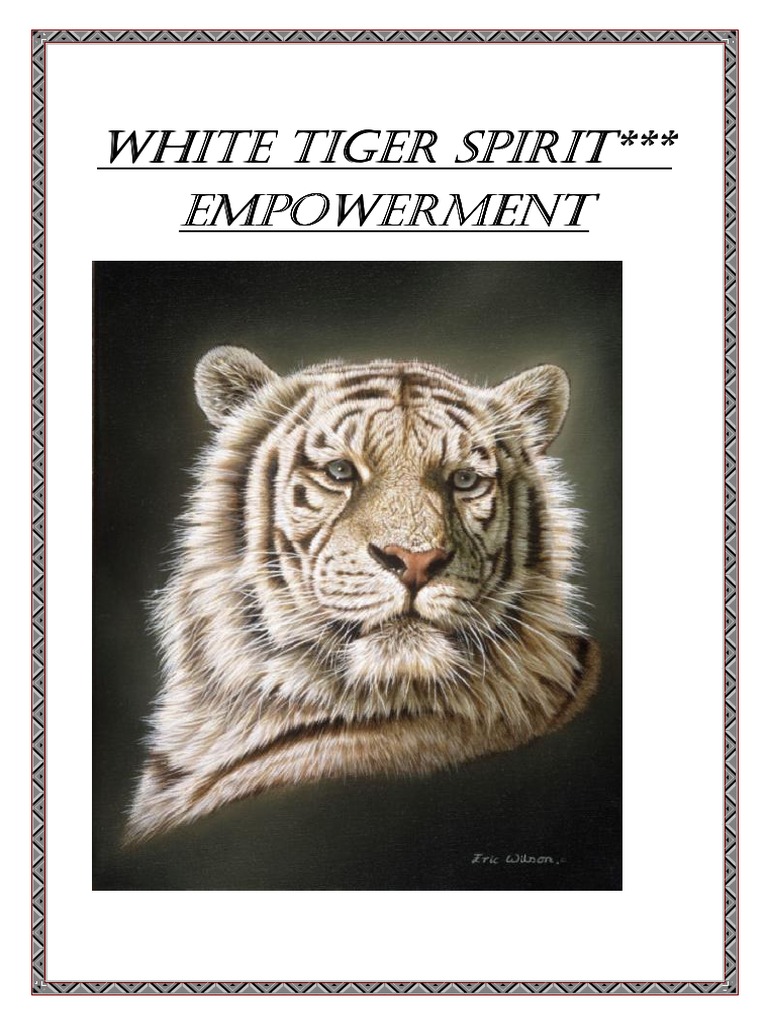 White Tiger Spirit Empowerment for Class Tiger Soul