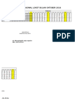 Jadwal Loket Oktober