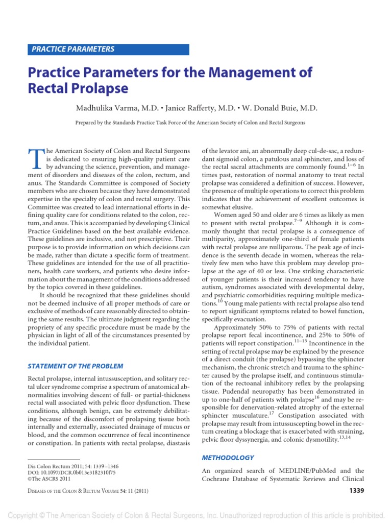 Prolapse Recti PDF | PDF