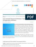 Cara Mereset Password Windows 7 Tanpa Menggunakan Software