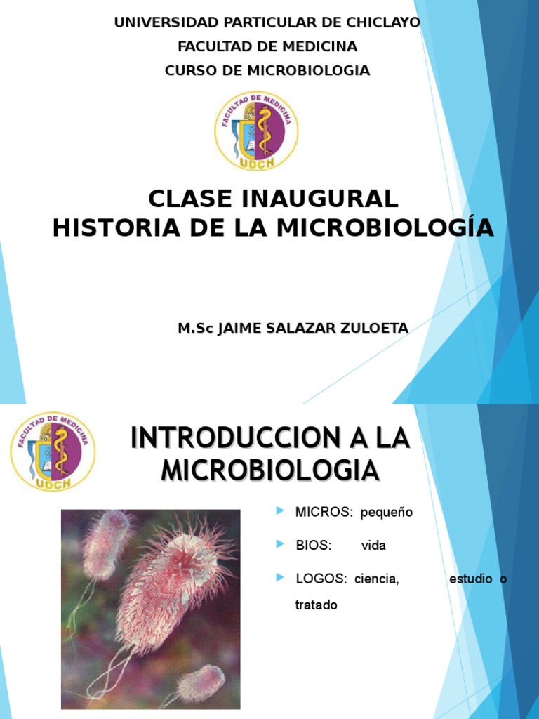 Clase 01 Historia de La Microbiología Udch | PDF | Luis Pasteur ...