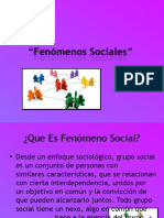 Fenómenos Sociales