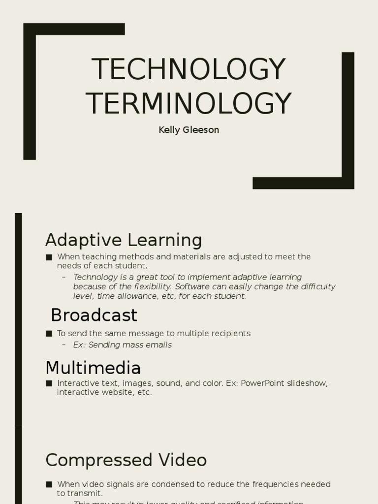Technology Terminology Explained | PDF | Websites | Web Page