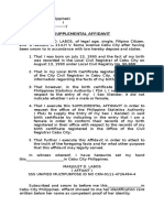 Supplemental Affidavit