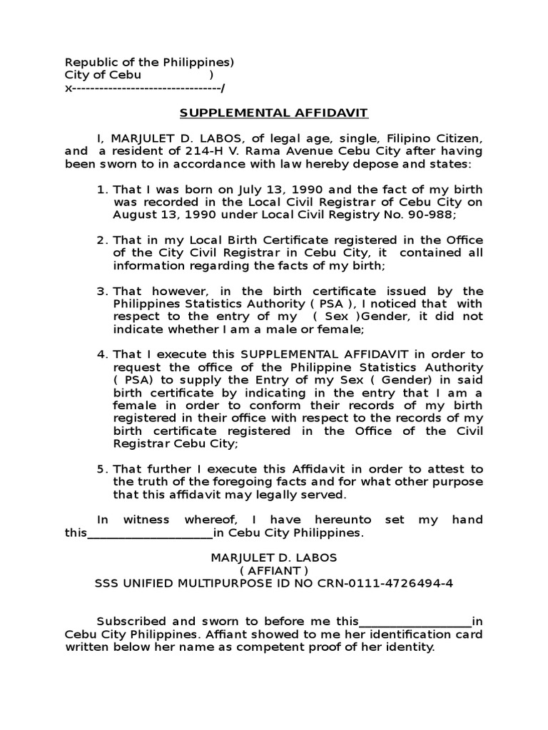 Supplemental Affidavit PDF Supplemental Affidavit PDF