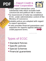 ECGC - Export Credit & Guarantee Corporation: Jayashree RVS IMSR