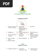 Court of Appeal Act Chapter C37 Laws of The Federation of Nigeria 2004