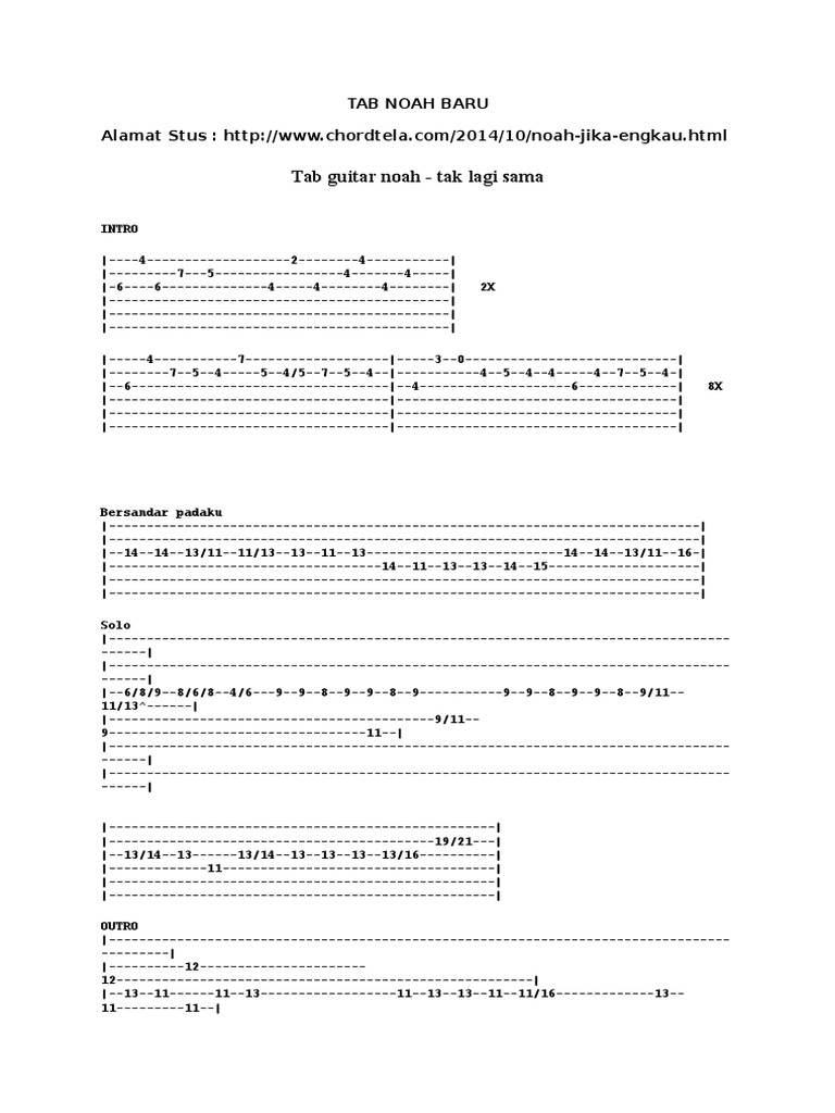 Baru Tab Noah