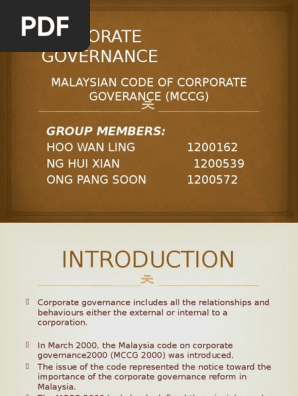 Cg Board Of Directors Corporate Governance