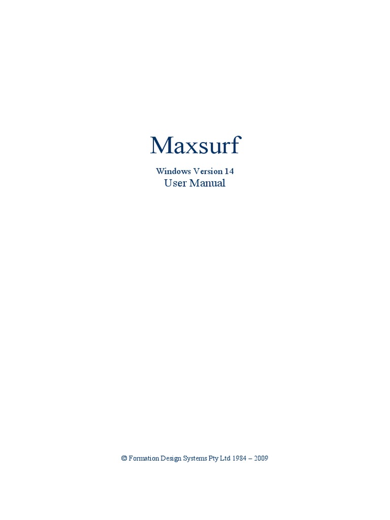 Hull Modelling Using Max Surf | PDF | Installation (Computer Programs ...