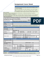 ALC Assignment Cover Sheet: Declaration