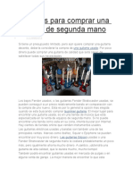 Secretos para Comprar Una Guitarra de Segunda Mano