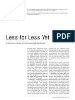 Less For Less Yet: On Architecture's Value(s) in The Marketplace, by Michael Benedikt