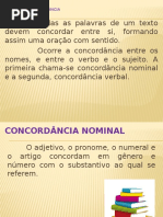 Concordância Nominal e Verbal