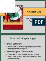 Chapter One: The History of I/O Psychology