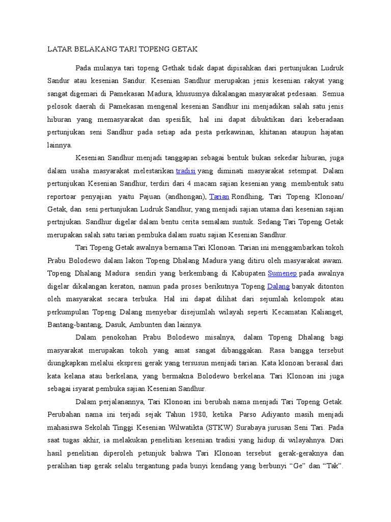 Pola Lantai Tari Topeng Getak 3