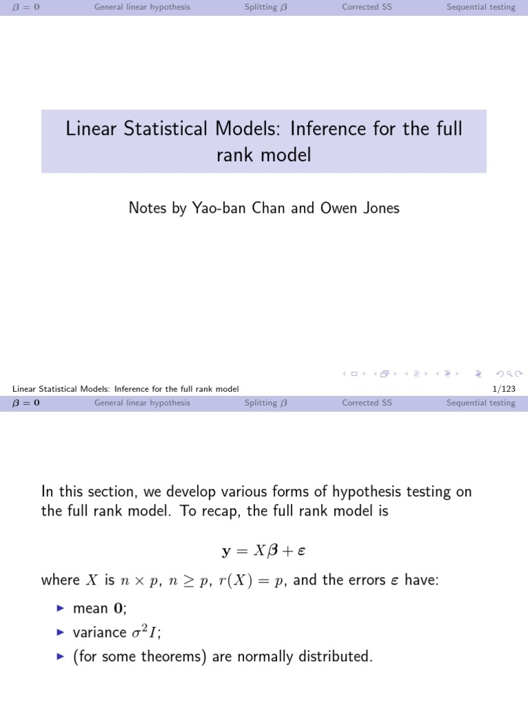 5 Inference FRM | PDF | Errors And Residuals | Statistical Hypothesis ...