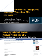 Social Networks As Integrated Tools For Teaching EFL