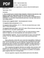 Ceia - A Segunda Vinda de Jesus