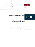 Matematicas II Guía