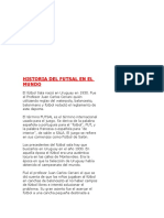 Historia Del Futsal en El Mundo
