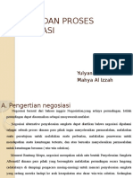 Proses Penyelesaian Sengketa Melalui Negosiasi