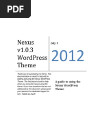 Nexus Theme Documentation