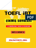 TOEFL Ibt Çıkmış Soruları Set 1 Kitap 2