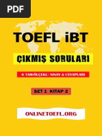 TOEFL Ibt Çıkmış Soruları Set 1 Kitap 2