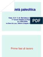 Percorso Società Paleolitica