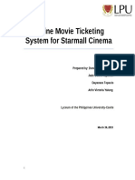 Online Movie Ticketing System For Starmall Cinema