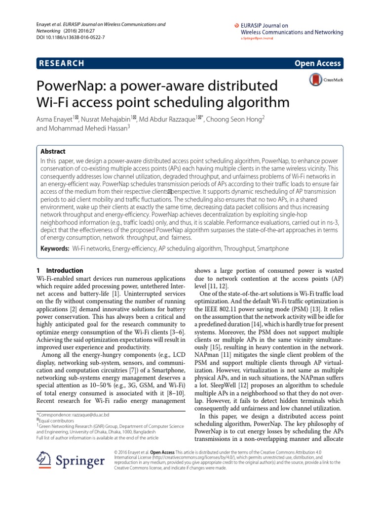 PowerNap A Power-Aware Distributed | PDF | Ieee 802.11 | Computer Network
