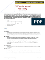 VWS Training Manual - Fire Safety (Draft - Sept 2016)