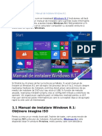 Manual de Instalare Windows 8.1