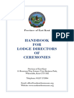 Lodge Director of Ceremonies Handbook