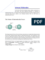 Project No 3 The Forces Between Molecules