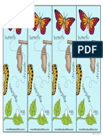 Butterfly Bookmarks Color