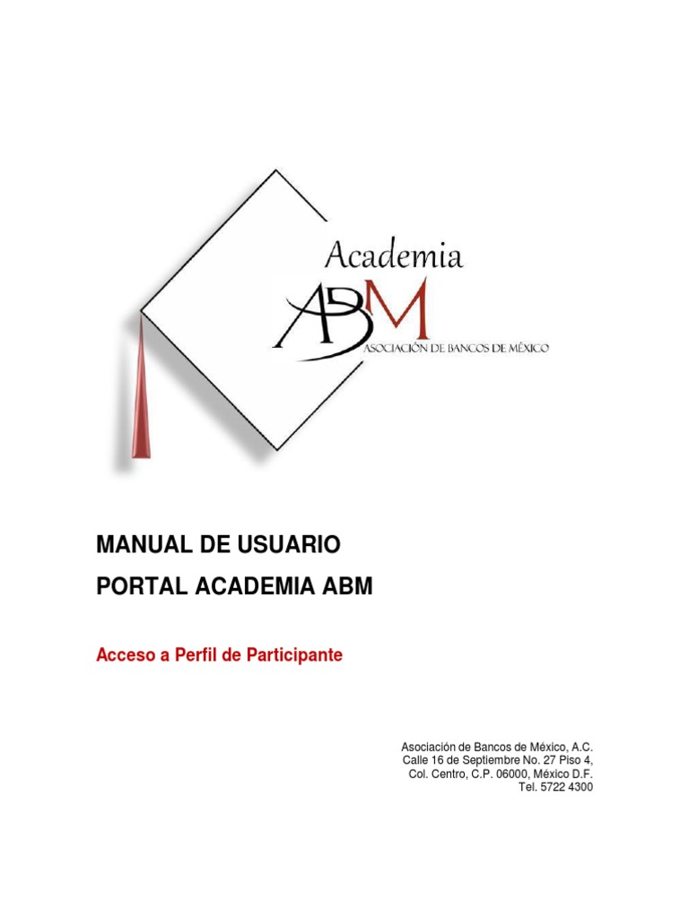 Manual Del Usuario Portal ABM V2 Tecnologia Educacional