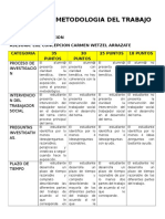 Rubrica Metodologia Del Trabajo Social.