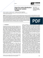 Dynamic Equivalencing of an Active Distribution Network for Large-scale Power System Frequency Stability Studies