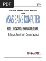 Modul 1.0 - Asas Pemikiran Komputasional Modul 1.0 - Asas Pemikiran Komputasional